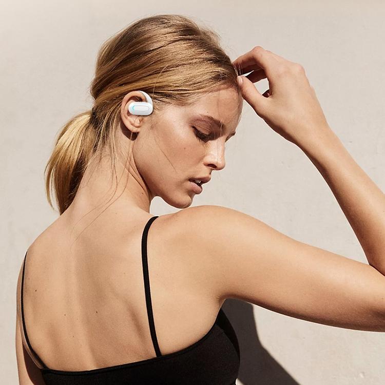 Rotatable Bluetooth Sports Earphones with Noise Reduction - White 10