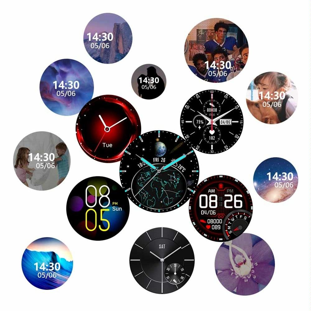 Waterproof Smart Watch With Heart / Bp / Oxygen / Sleep Monitoring - Ip68 - Gold 5