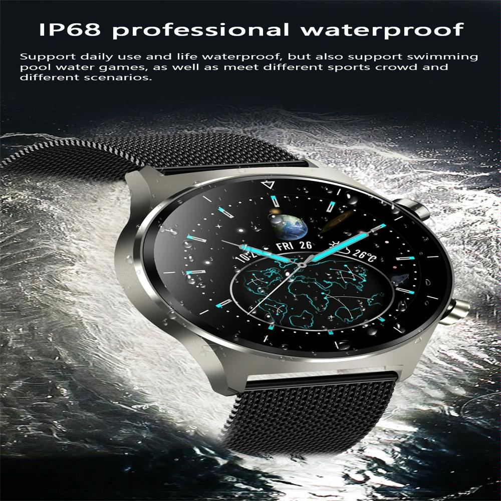 Waterproof Smart Watch With Heart / Bp / Oxygen / Sleep Monitoring - Ip68 - Gold 13