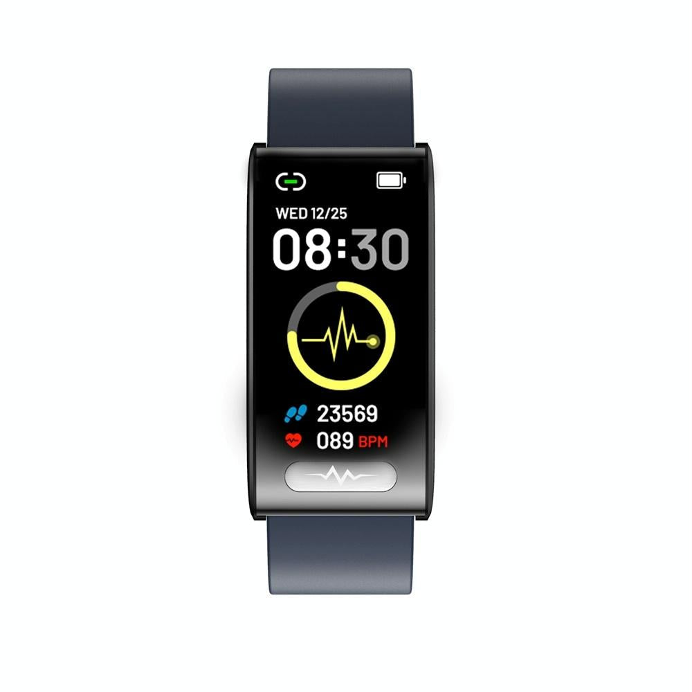 Smart Watch With Heart / Bp / Oxygen / Sugar Monitoring Silicone Strap Colour Screen - Red 3