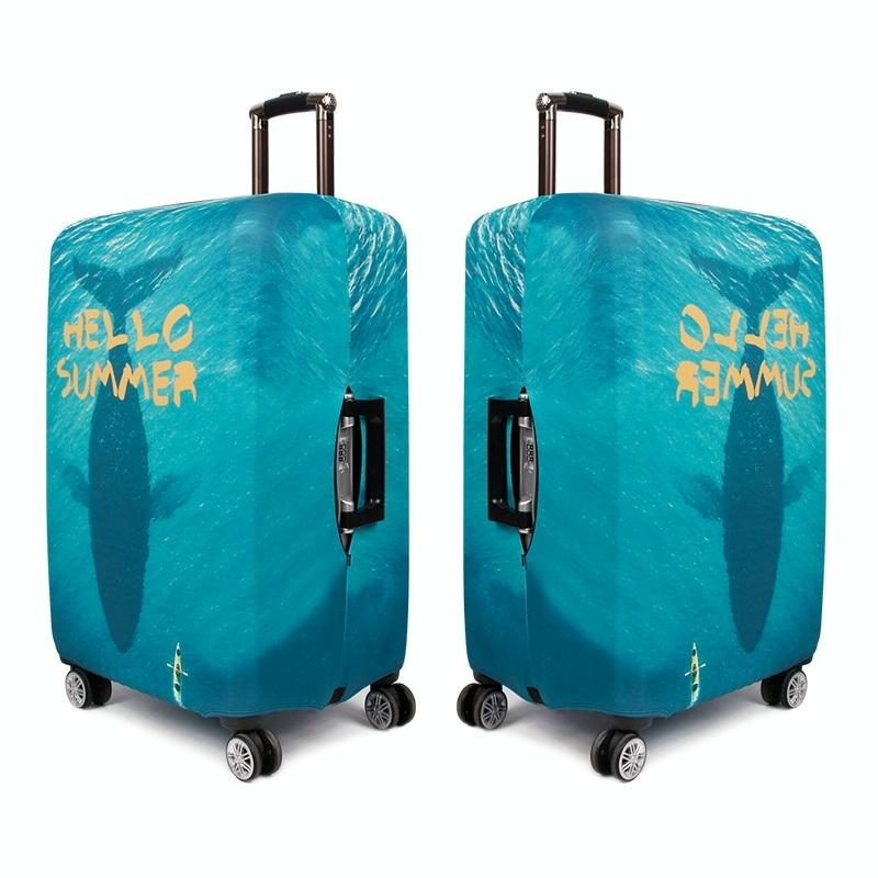 Protective Cover for Trolley Luggage - Durable and Dustproof - Large Size - Summer Sea - S 7