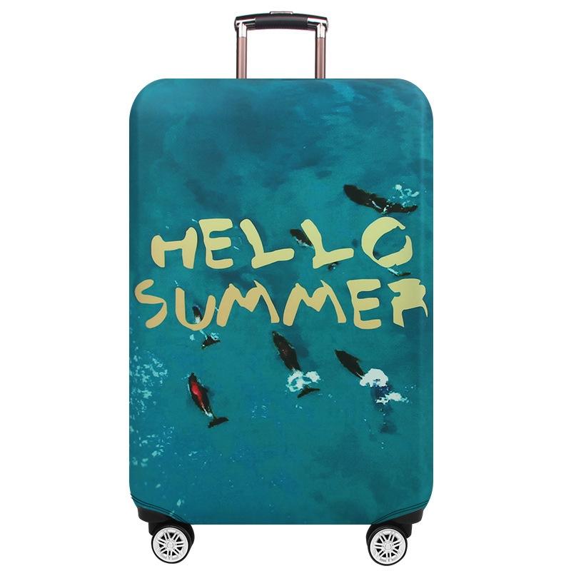 Protective Cover for Trolley Luggage - Durable and Dustproof - Large Size - Summer Sea - S 12