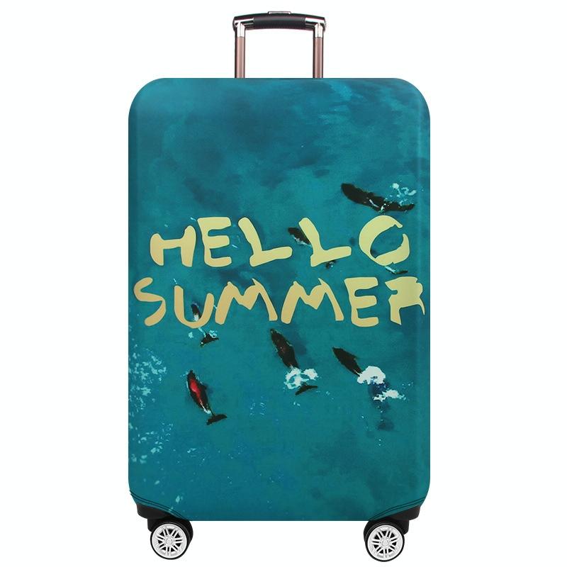 Protective Cover for Trolley Luggage - Durable and Dustproof - Large Size - Summer Sea - S 13