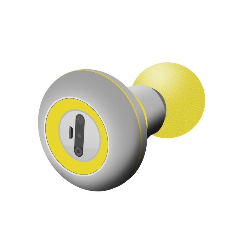 Portable Muscle Relaxation Massager Home Vibrating Hammer - Yellow 9