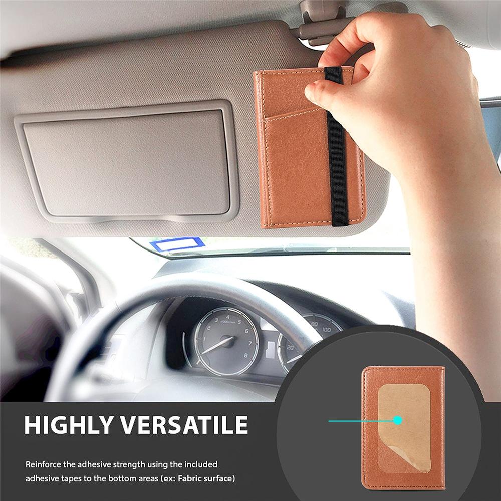 Pu Leather Phone Card Holder With Bracket Multifunctional - Rose Gold 12