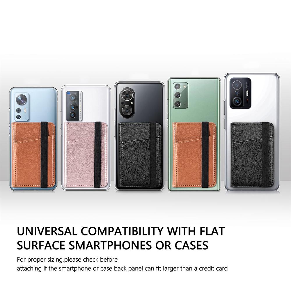 Pu Leather Phone Card Holder With Bracket Multifunctional - Rose Gold 13