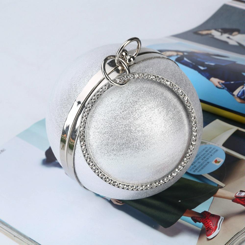 Chic Round Ball Clutch for Evening Events - Black 4