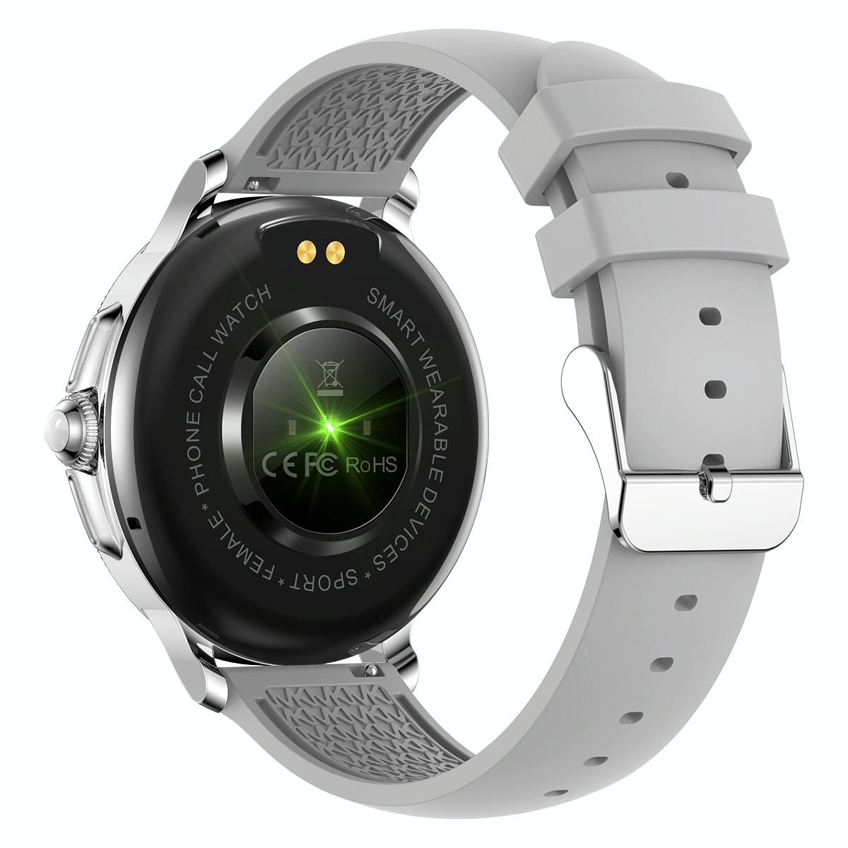 Smart Wristband With Waterproof Heart Rate And Blood Pressure Monitoring - Silver 3
