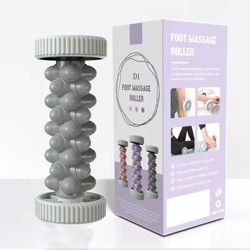 Plantar Fascia Roller For Home Fitness Muscle Relaxation Tool - Gray 8