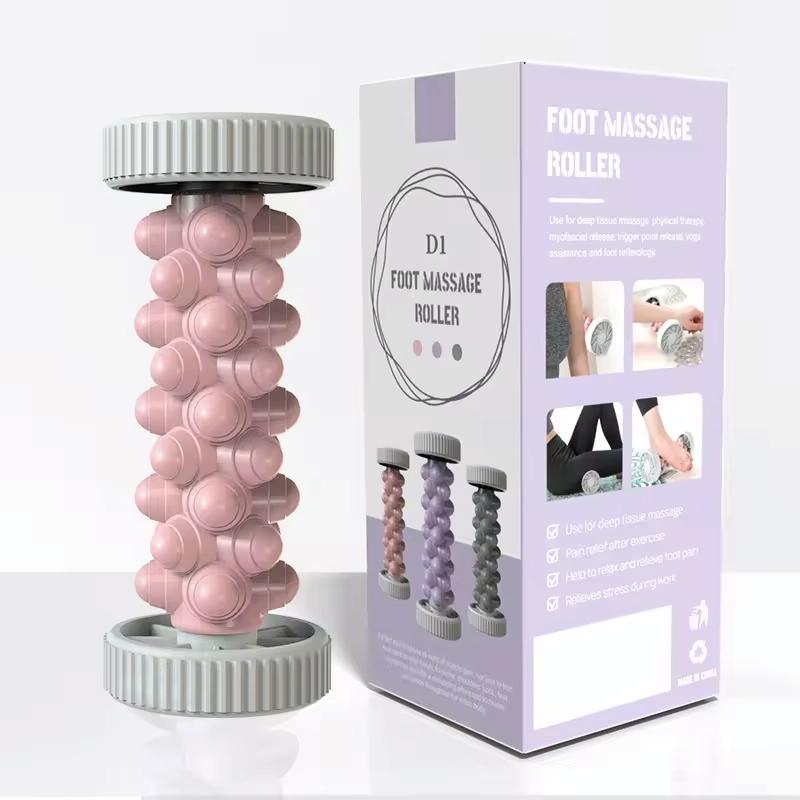 Plantar Fascia Roller For Home Fitness Muscle Relaxation Tool - Gray 9