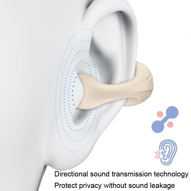 Wireless Dual Ear Bone Conduction Bluetooth Earphones - Mini Sport Clip - White 12
