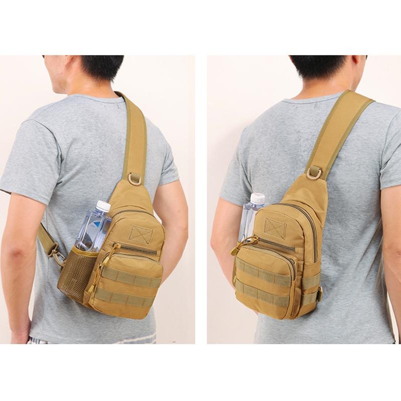 Portable One Shoulder Water Bottle Bag For Outdoor Cycling - Brown 9