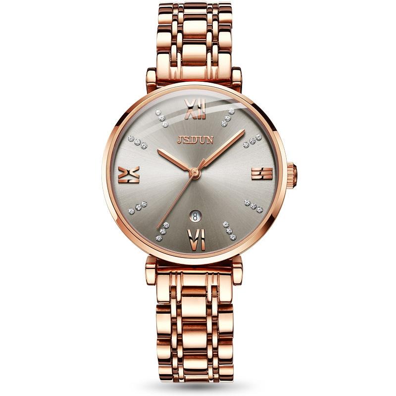 Stylish Waterproof Quartz Watch for Women - Ultra-thin Design - Grey