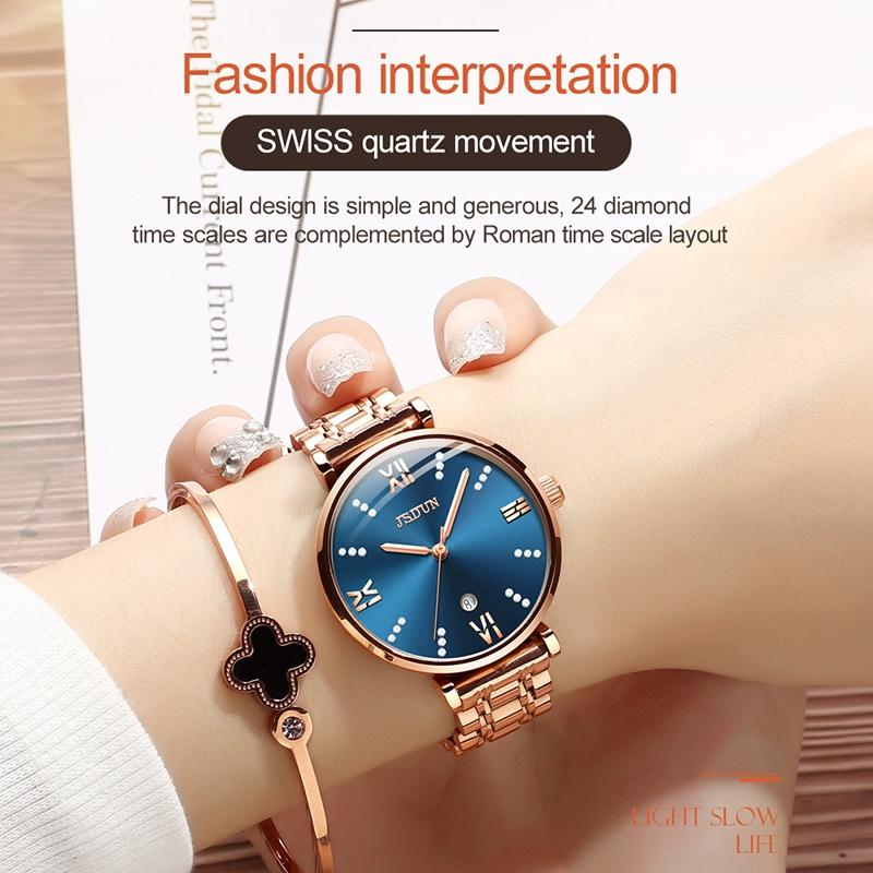 Stylish Waterproof Quartz Watch for Women - Ultra-thin Design - Grey 4