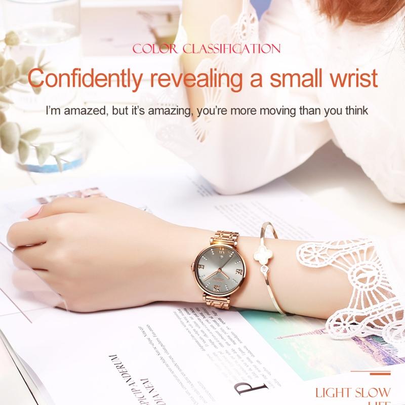 Stylish Waterproof Quartz Watch for Women - Ultra-thin Design - Grey 5