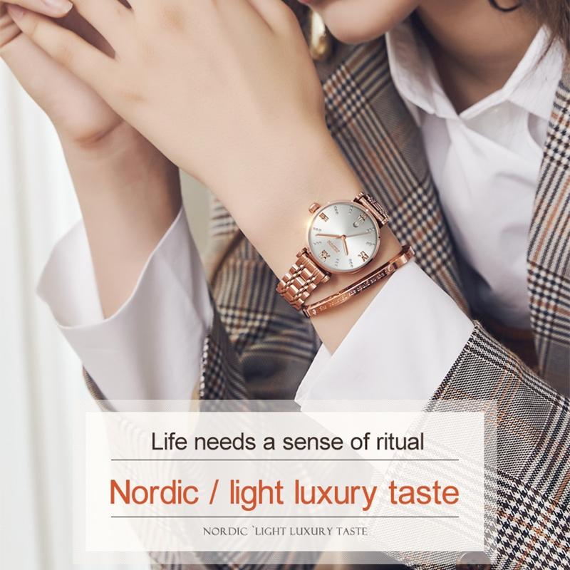 Stylish Waterproof Quartz Watch for Women - Ultra-thin Design - Grey 6