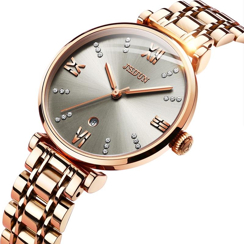 Stylish Waterproof Quartz Watch for Women - Ultra-thin Design - Grey 9
