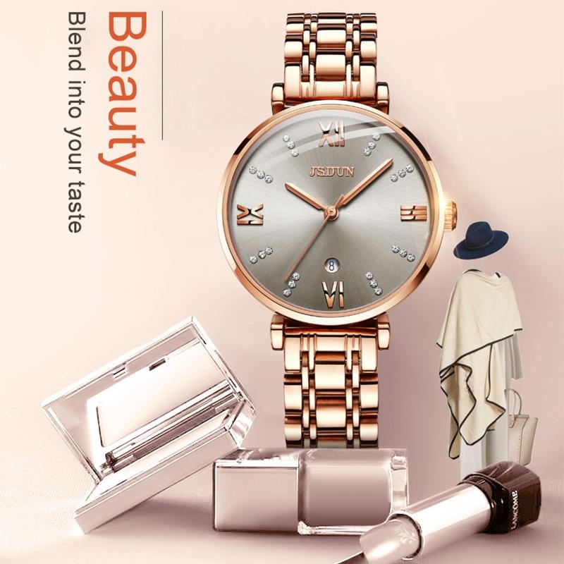 Stylish Waterproof Quartz Watch for Women - Ultra-thin Design - Grey 12
