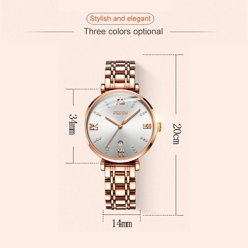 Stylish Waterproof Quartz Watch for Women - Ultra-thin Design - Grey 14