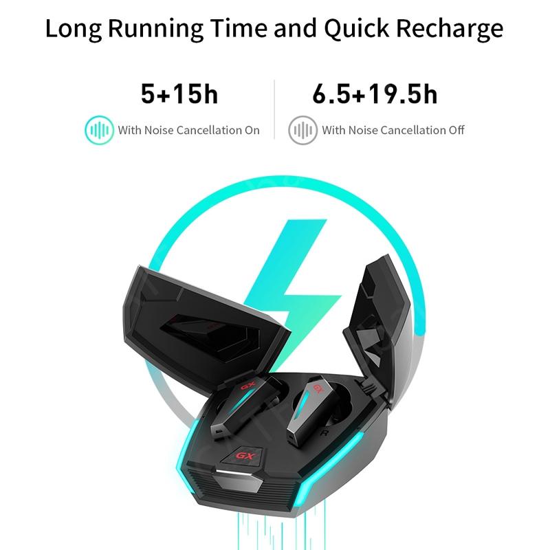 Wireless Waterproof Bluetooth Gaming Earbuds - Dustproof - Cosmic Gray 6