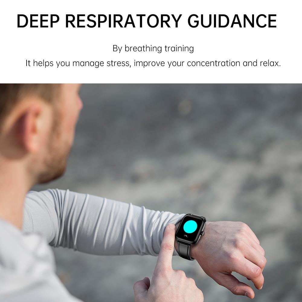 1.91 Inch Ip67 Waterproof Silicone Band Smart Watch Support Ecg / Non-Invasive Blood Glucose Measurement - Red 5