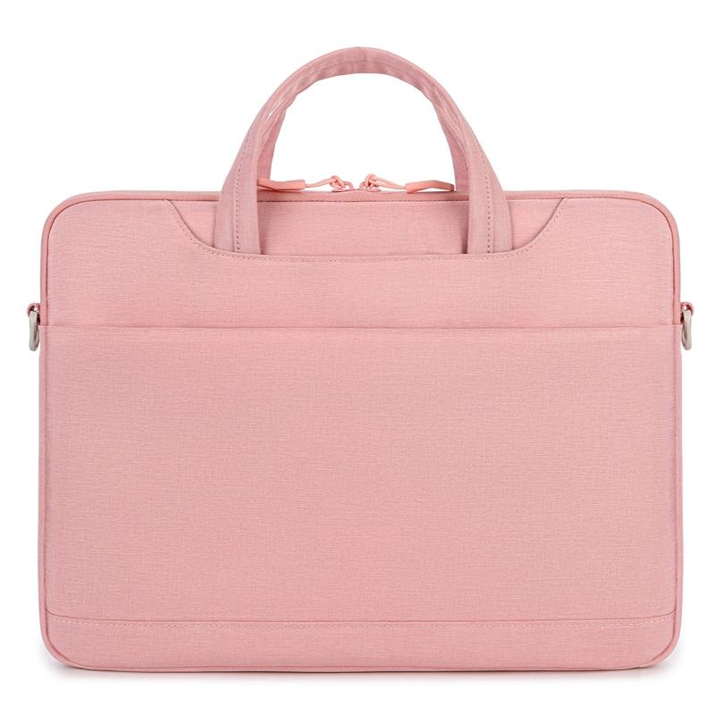 Waterproof Oxford Cloth Laptop Handbag - Fits 13.3-14 Inch - P510 - Pink 15