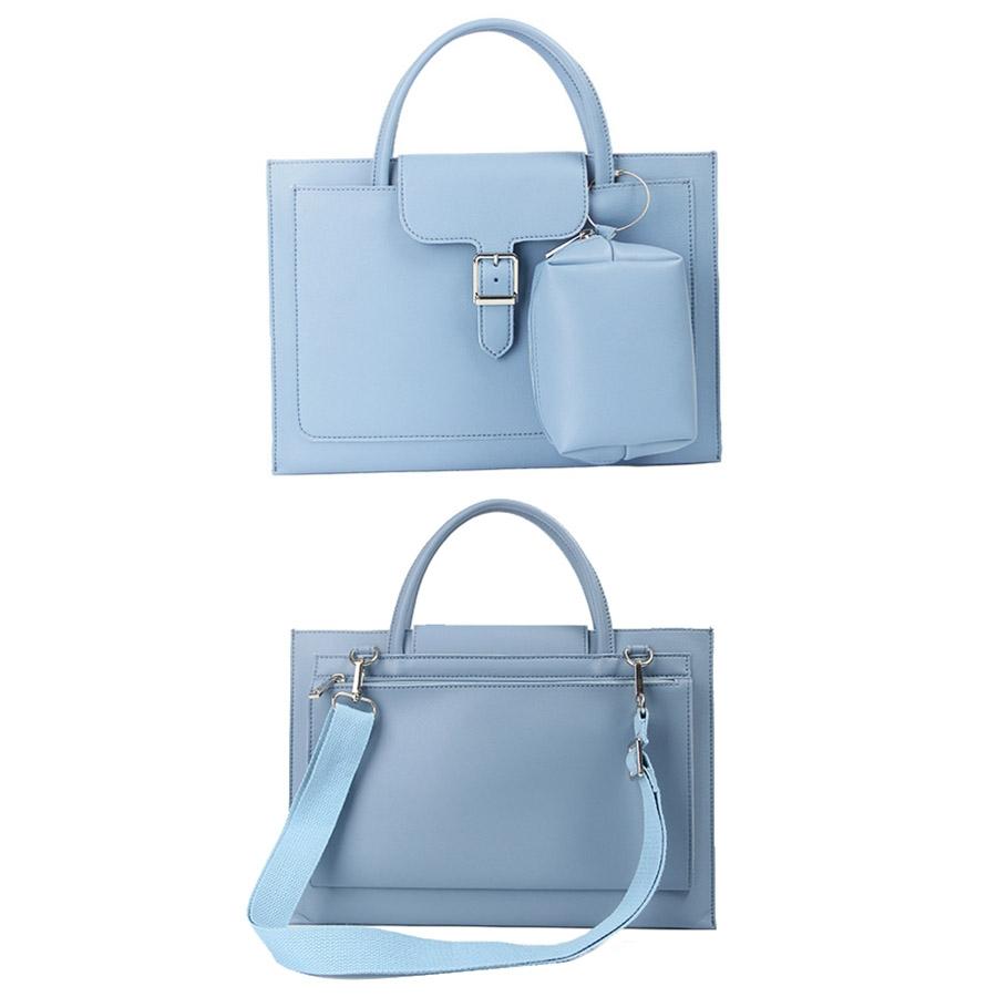 Waterproof Laptop Bag with Power Pack - 13 Inches Portable - Sky Blue 4