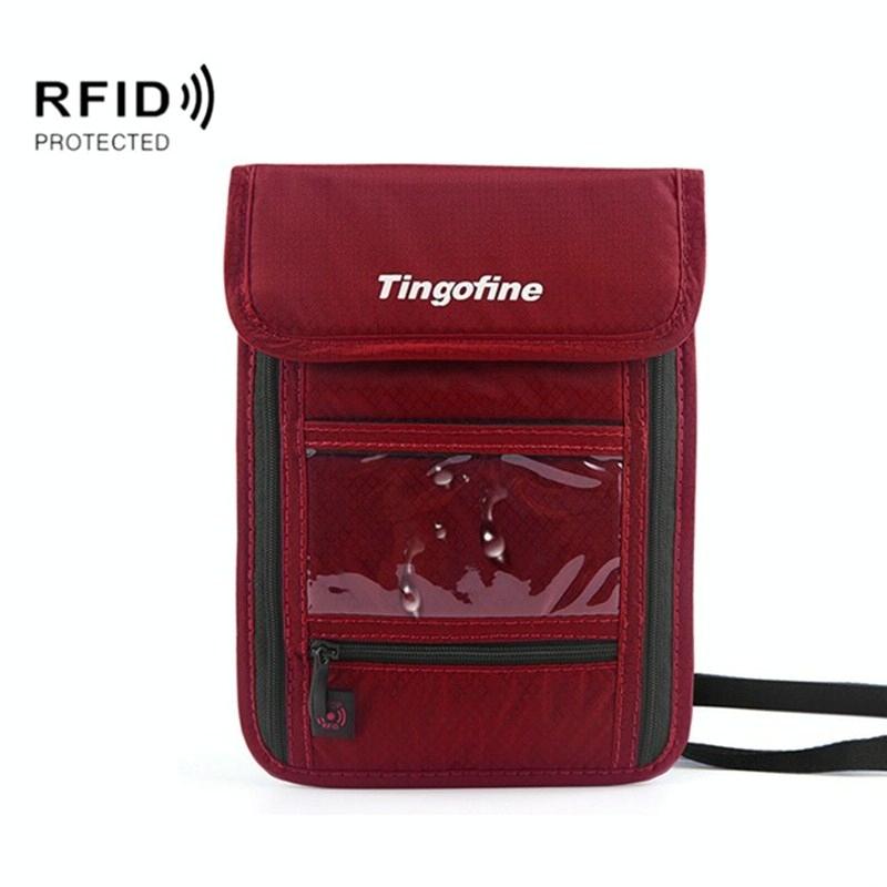 Travel Document Bag with Rfid Blocking - 21x16cm - Red