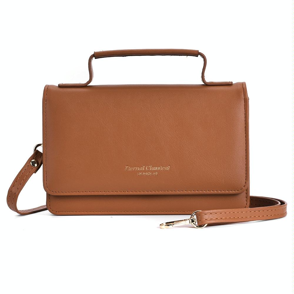 Versatile Small Square Shoulder Phone Bag - Compact & Functional - Pink 14