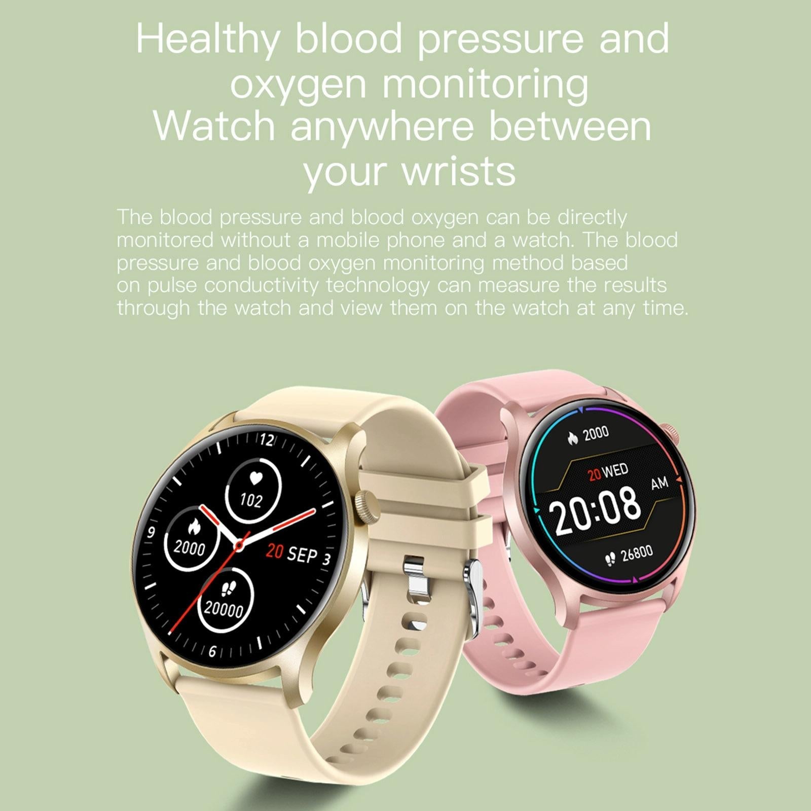 Smart Wristband With Sleep And Heart Monitoring - Pink 6