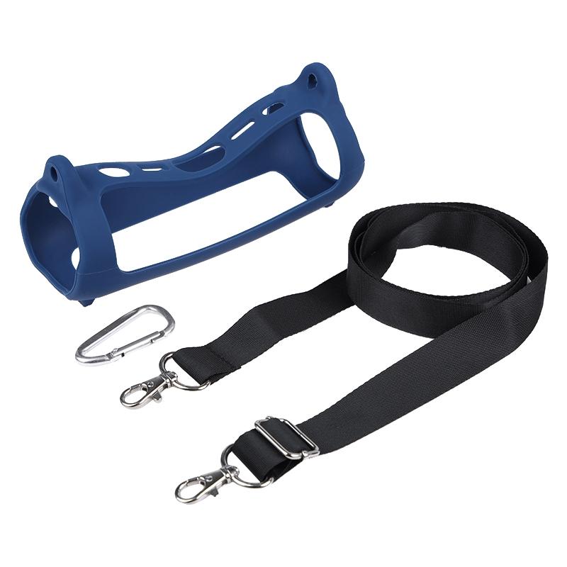 Portable Silicone Case with Shoulder Strap for Jbl Flip 6 Speaker - Blue 7