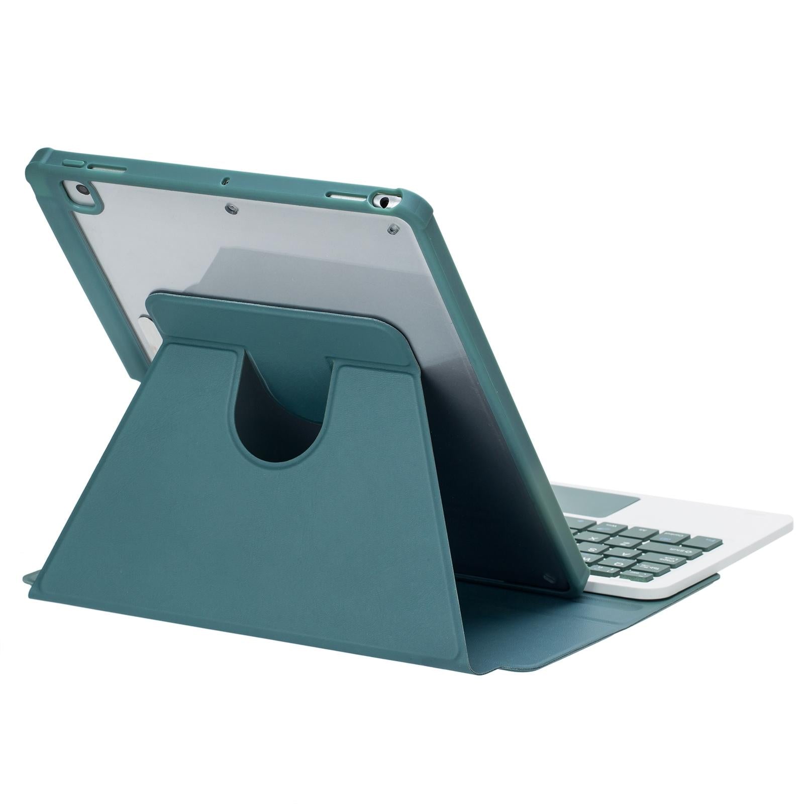 360 Rotation Bluetooth Keyboard Leather Case For Ipad 10.9 2022 - Transparent Acrylic With Touch Control - Blue 13