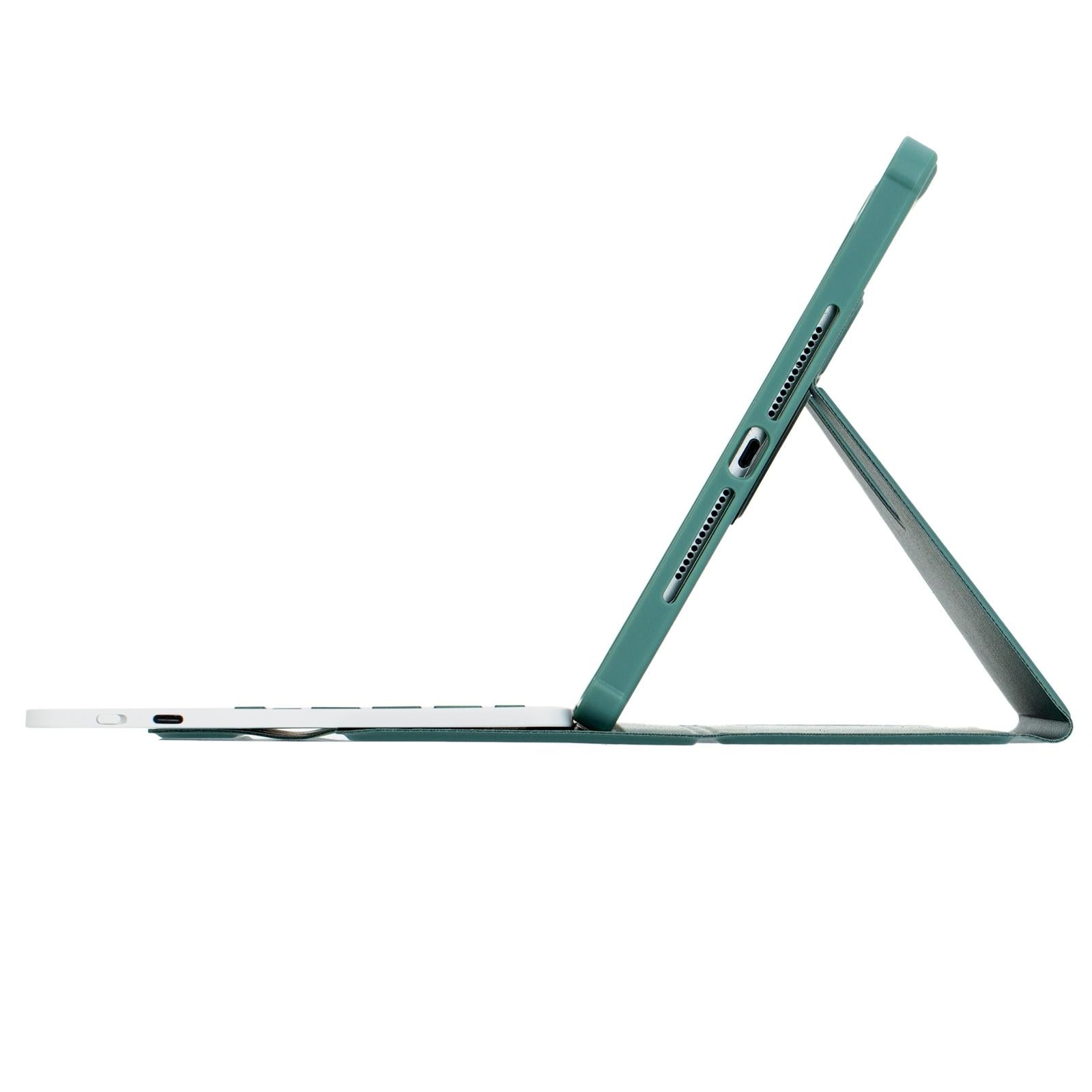 360 Rotation Bluetooth Keyboard Leather Case For Ipad 10.9 2022 - Transparent Acrylic With Touch Control - Blue 14