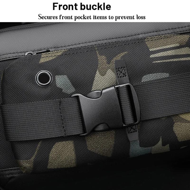 Functional Men Chest Bag Versatile Messenger Bag For Everyday Use - Camouflage 5