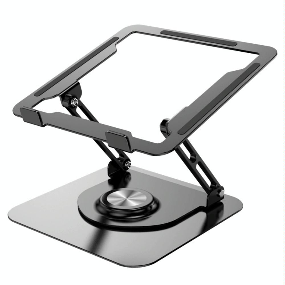 360 Degree Rotating Laptop Stand - Foldable Aluminum Bracket - Gray 9