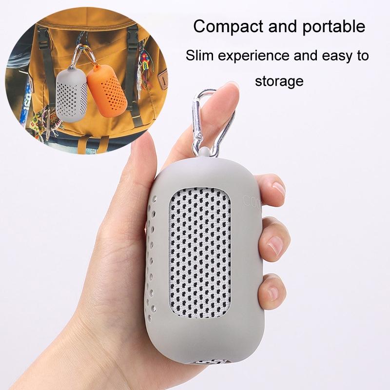 Portable Quick Dry Sports Towel Set with Silicone Sleeve and Storage Bag - 30x80cm - Grey - 30X80Cm 13