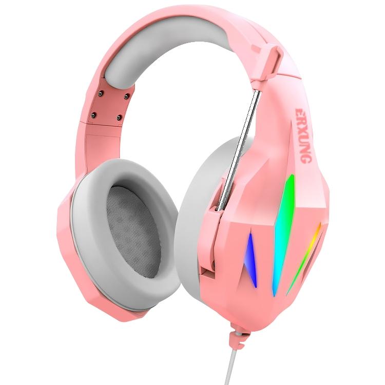 Wire-Controlled Gaming Headset With Mic Pink 4