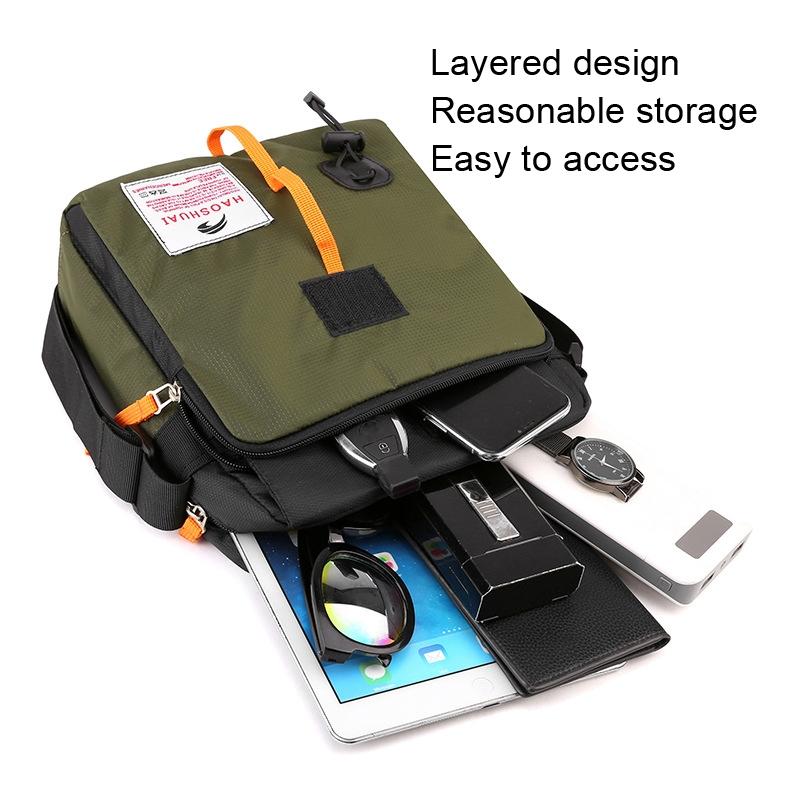 206 Men Crossbody Bag Sporty Shoulder Bag For Casual Use - Grey 4