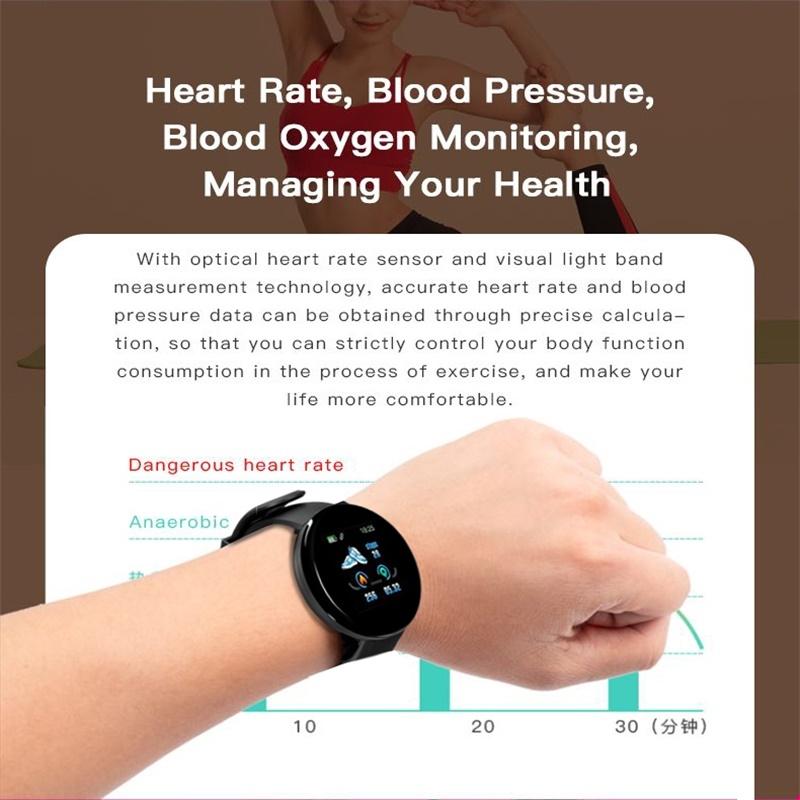 Smart Watch With Call Reminder And Health Monitoring - Waterproof - Red 11