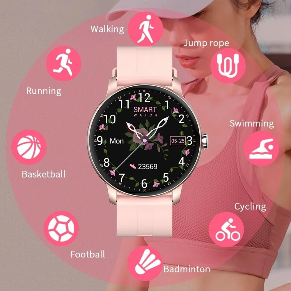 Waterproof Smart Watch With Colour Screen - Ip67 - Pink 8