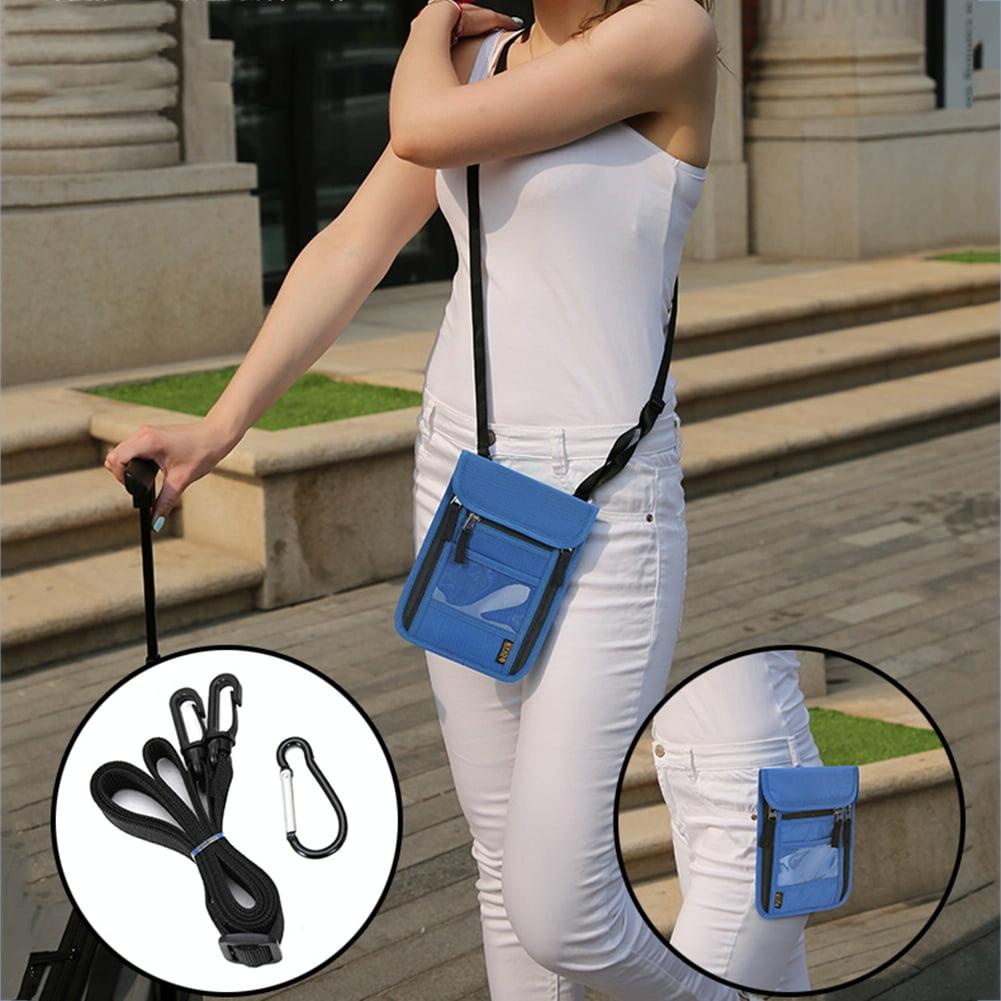 Secure Neck Bag for Passport and Phone - Multi-functional - Grey 3