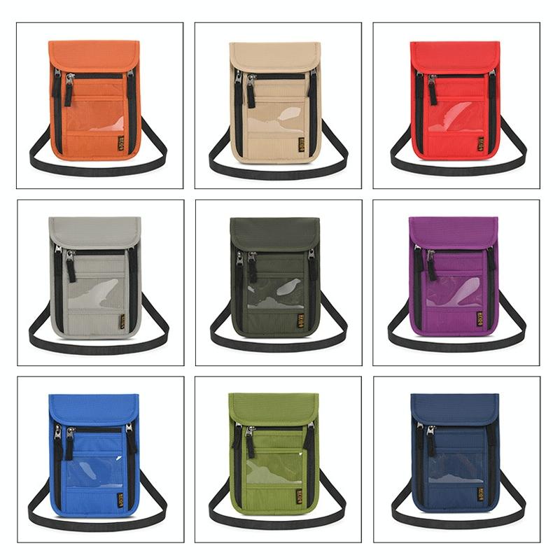 Secure Neck Bag for Passport and Phone - Multi-functional - Grey 5
