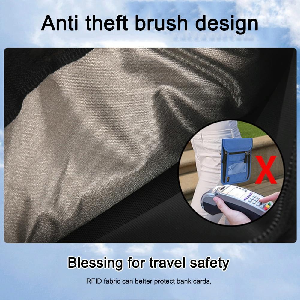 Secure Neck Bag for Passport and Phone - Multi-functional - Grey 11