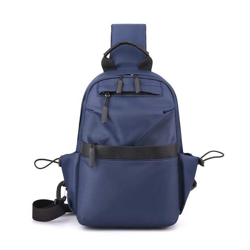 Large Capacity Sports Chest Bag Dark Blue For Men