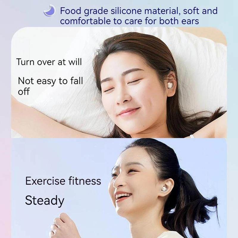 Comfortable Wireless Bluetooth Earphones - Noise Canceling - Purple 7