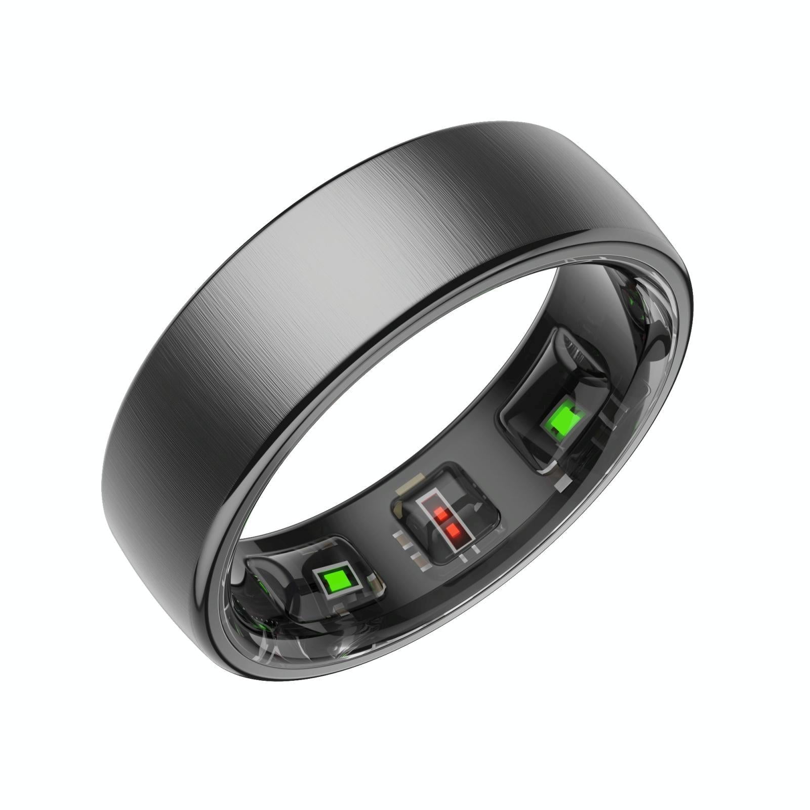 Smart Ring Heart Rate Blood Oxygen Sleep Sports Size 11 - Silver 12