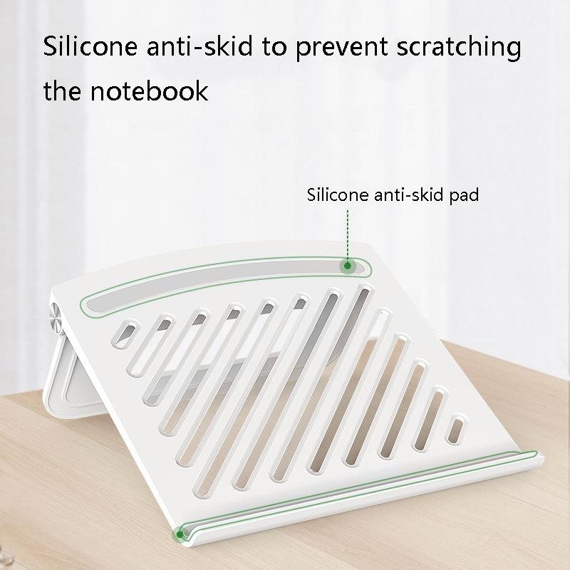 Foldable Laptop Cooling Stand - Height Adjustable - Pink 3