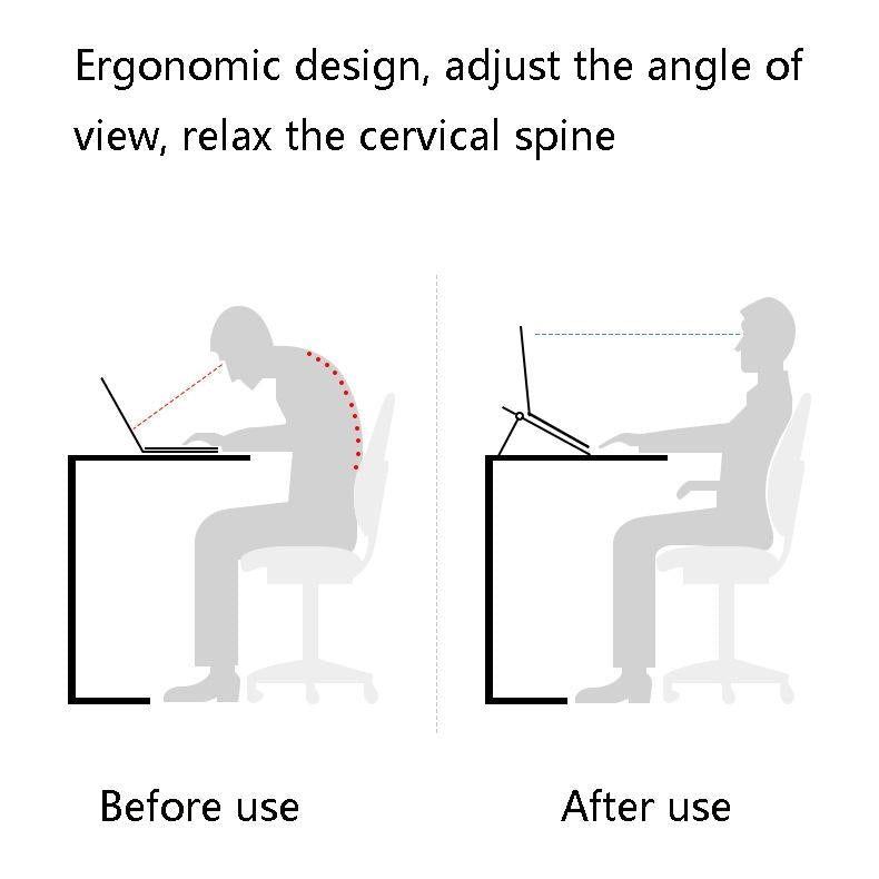 Foldable Laptop Cooling Stand - Height Adjustable - Pink 8