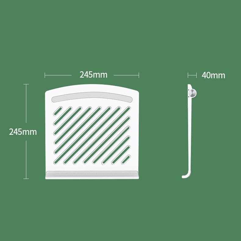 Foldable Laptop Cooling Stand - Height Adjustable - Pink 9