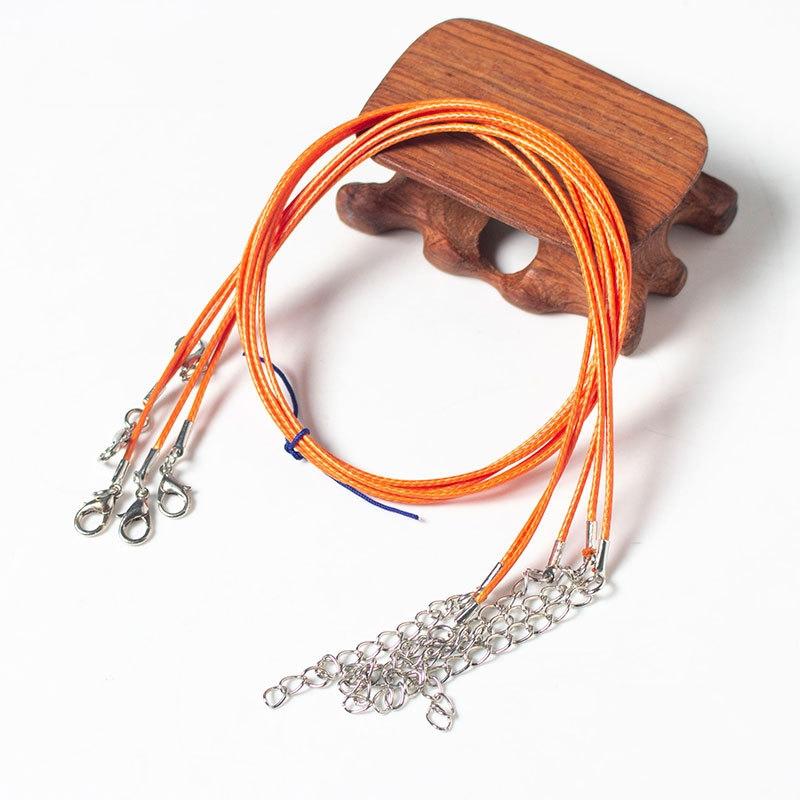 100 Crystal Pendant Necklaces On Rope Elegant Jewelry Lanyards - Golden 14
